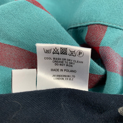 JWANDERSON Talla 12 Blusa de viscosa / algodón Madras multicolor