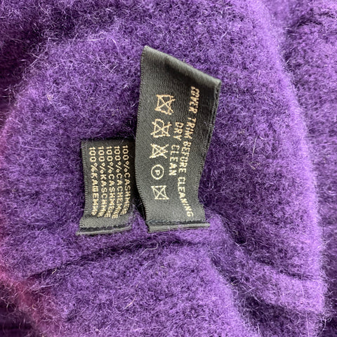 RALPH LAUREN Black Label Size XS Purple Cashmere Sweater