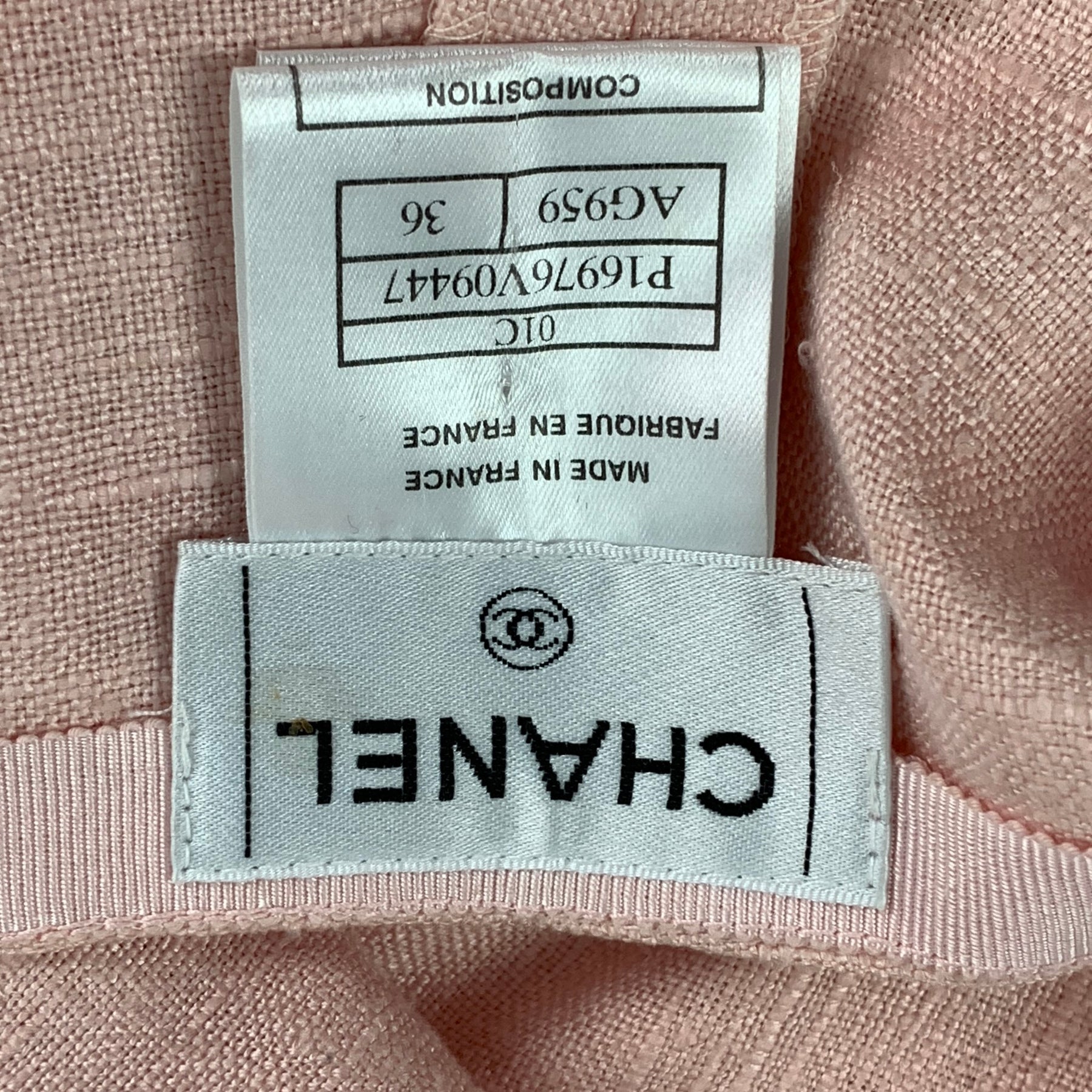 authentic chanel made in france label