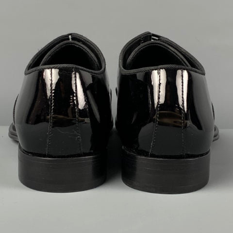 DOLCE & GABBANA Size 8.5 Black Leather Lace Up Shoes