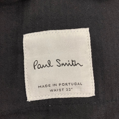 PAUL SMITH Size 38 Green Black Navy Plaid Wool Notch Lapel Suit