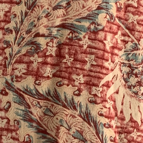 POLO by RALPH LAUREN Size L Burgundy Orange Abstract Floral Short Sleeve Shirt