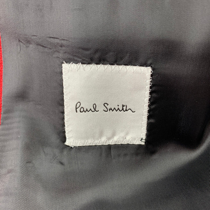 PAUL SMITH Size 36 Burgundy Wool Notch Lapel Suit
