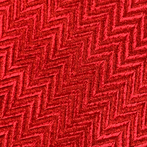 ARMANI COLLEZIONI Red Zig Zag Silk Jacquard Tie