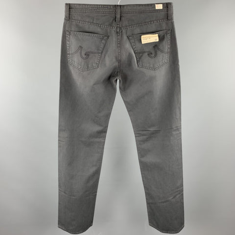 ADRIANO GOLDSCHMIED Size 33 Dark Gray Cotton Jean Cut Casual Pants