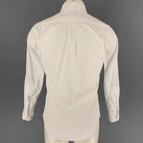BLACK FLEECE Size S White Cotton Button Down Long Sleeve Shirt