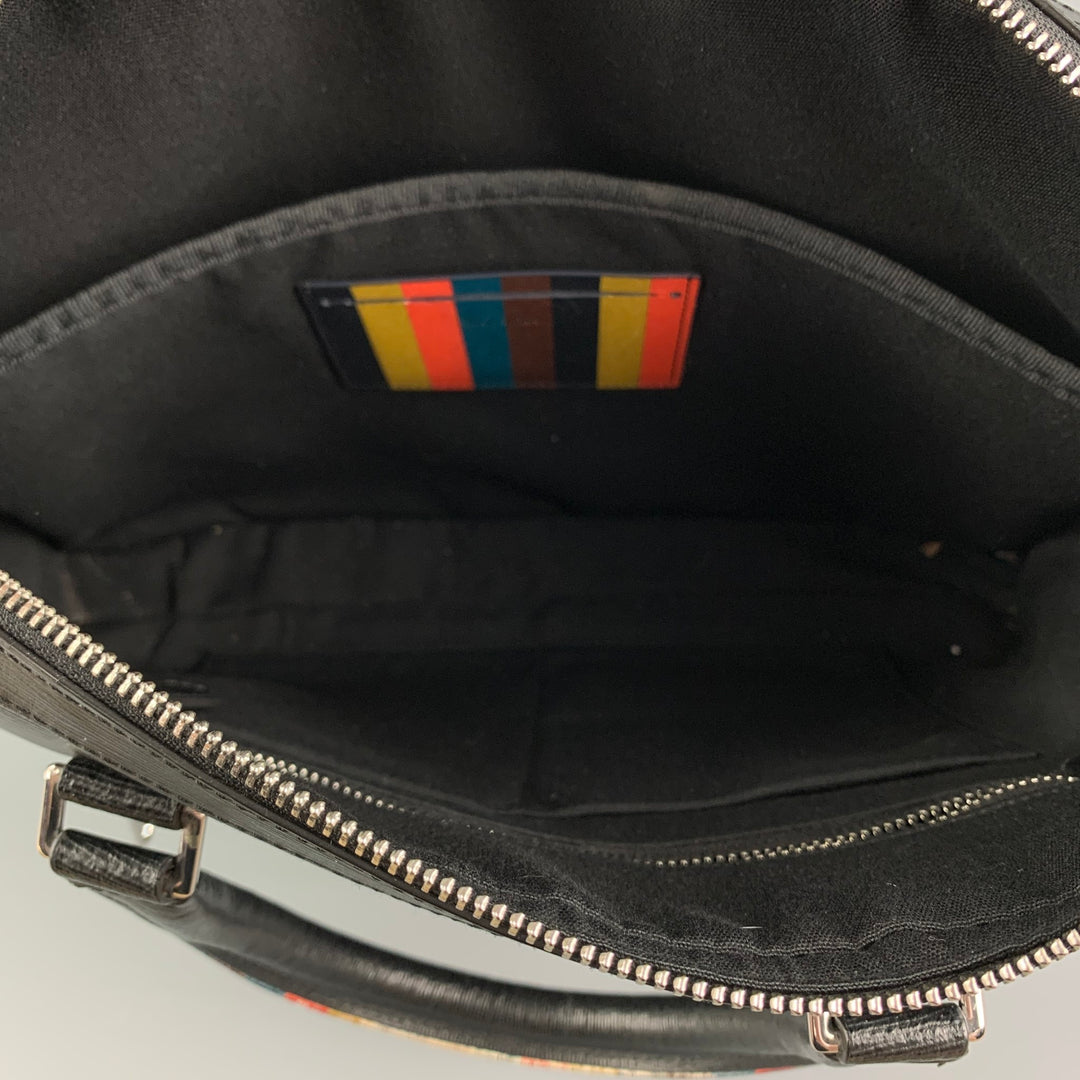 PAUL SMITH Black Leather Briefcase Bag