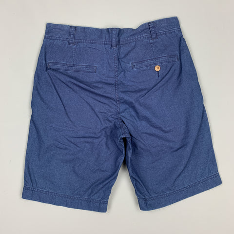 ALEX MILL Size 28 Indigo Cotton Zip Fly Officer Shorts