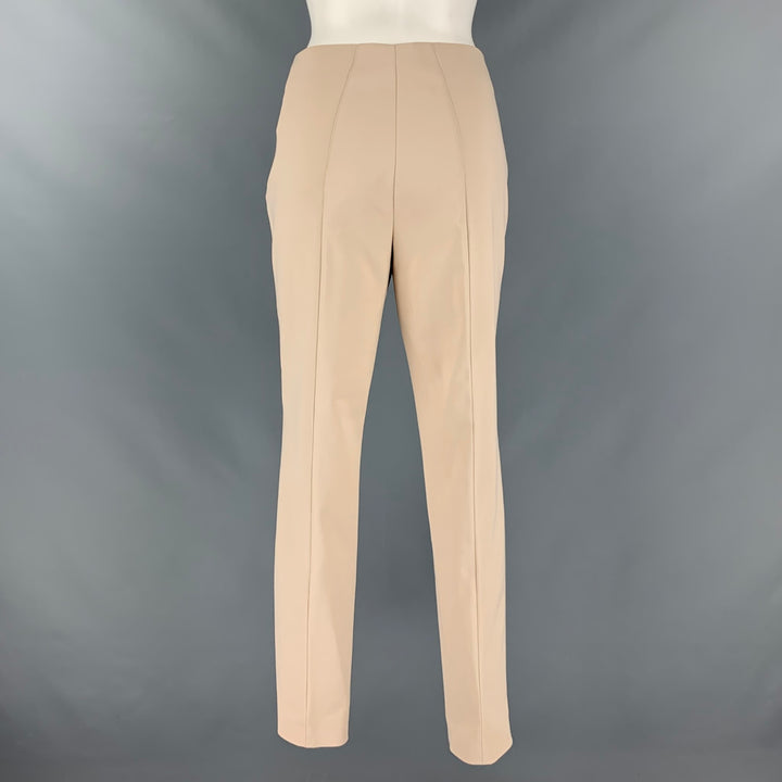 AKRIS Size 8 Pink Cotton Blend Side Zipper Dress Pants