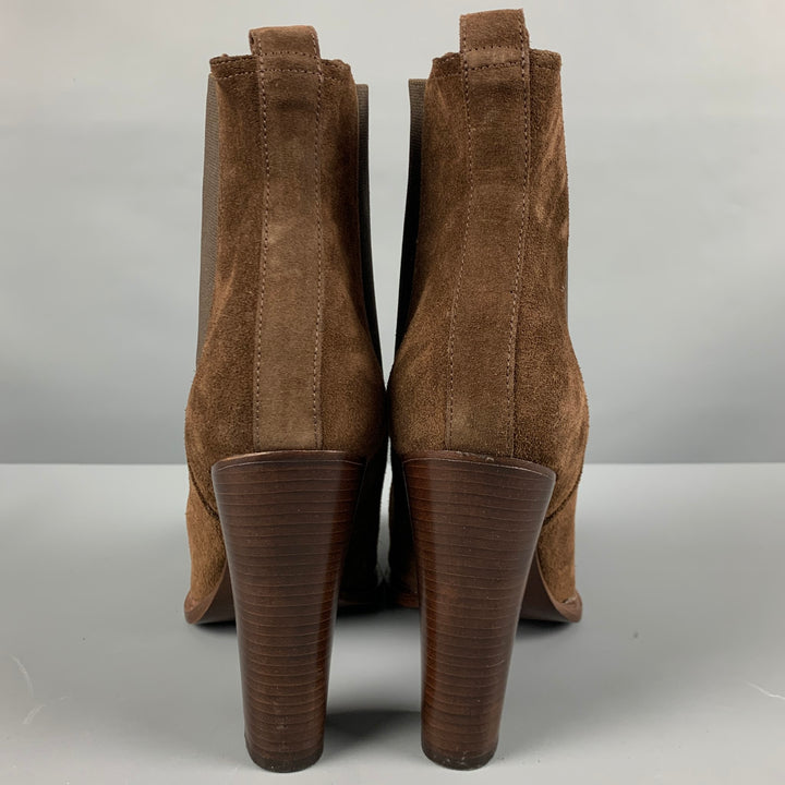 RALPH LAUREN Size 11 Brown Suede Ankle Boots