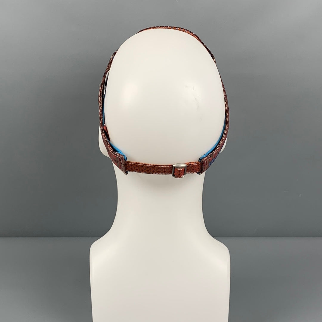 ROBERT GRAHAM Brown Black Circles Silk Hat