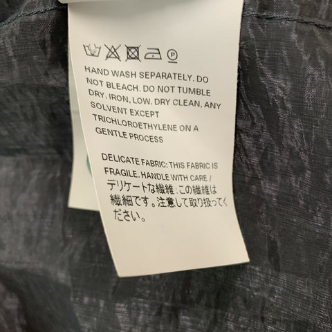 OUR LEGACY Size S Grey Sheer Polyamide Blend Oversized Long Sleeve Shirt