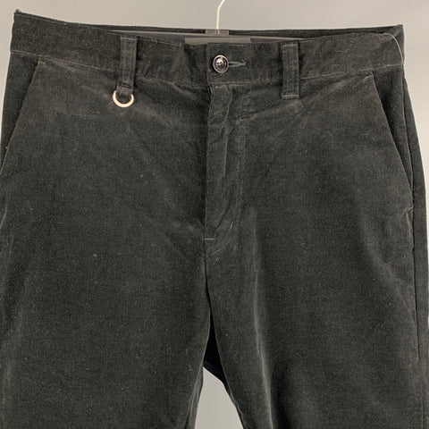 SOPHNET Size 32 Black Corduroy Cotton Blend Drop-Crotch Casual Pants