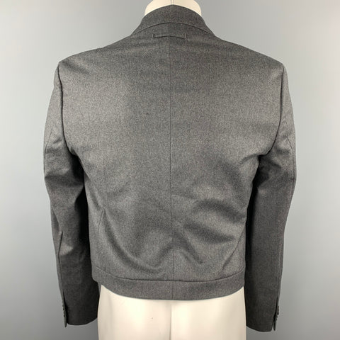 JEAN PAUL GAULTIER Size 40 Dark Gray Wool Cashmere Cropped Jacket