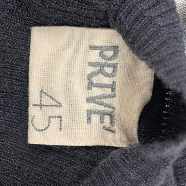 PRIVE' 45 Size S Grey & Cream Tie Dye Knitted Cashmere Cardigan