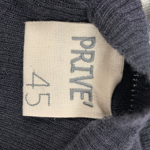 PRIVE' 45 Size S Grey & Cream Tie Dye Knitted Cashmere Cardigan