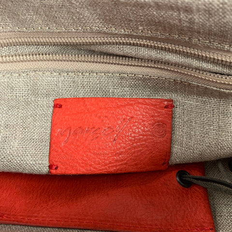 MARSELL Coral Leather Rectangle Shoulder Bag