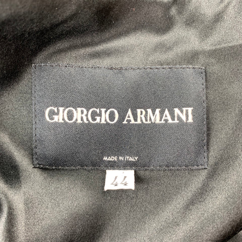 GIORGIO ARMANI Taille 8 Veste en velours à pois noir et doré