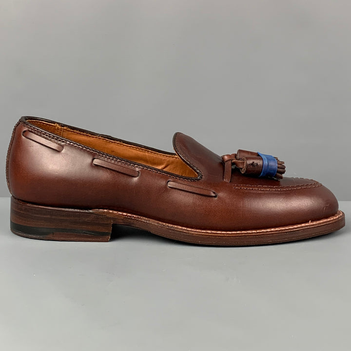 ALDEN Bootmaker Edition Size 7 Brown Leather Tassels Loafers