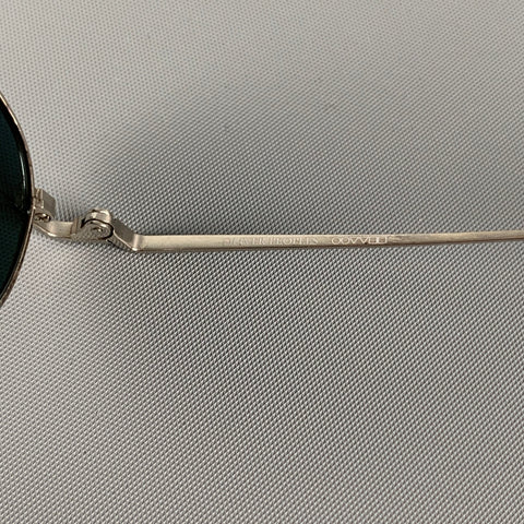 OLIVER PEOPLES Silver Metal Polarized Sunglasses