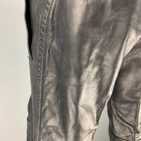 DSQUARED2 Talla 30 Pantalones cortos de cuero negro
