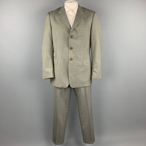 PAUL SMITH The Byard Size 44 Regular Grey Wool Notch Lapel Suit