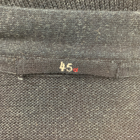 45rpm Size L Indigo Knitted Cotton Buttoned Cardigan