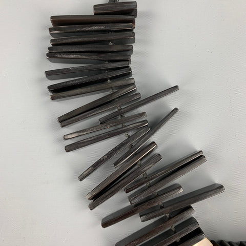 MONI Black Mixed Materials Necklace