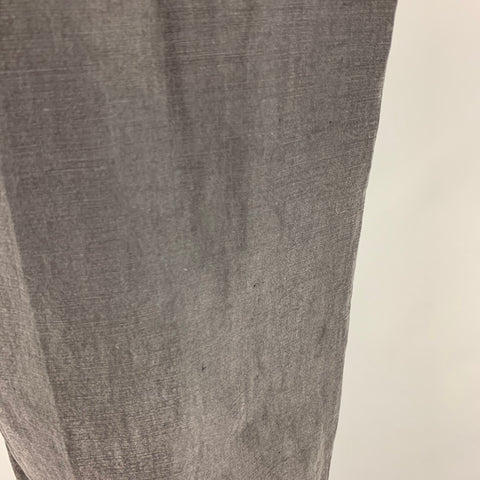 EMPORIO ARMANI Size 32 Black Linen Silk Zip Fly Dress Pants
