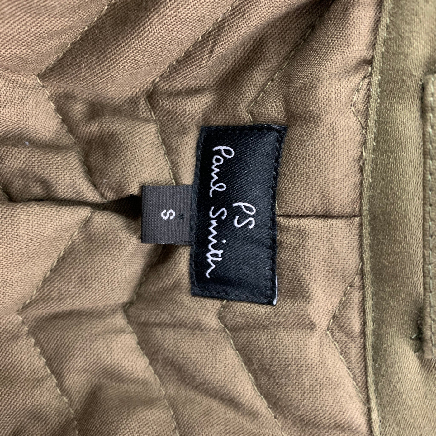 PS by PAUL SMITH Size S Olive Cotton Double Breasted Peacoat