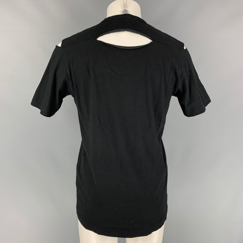 COMME des GARCONS SHIRT Size One Size Black Cotton Cutout T-shirt