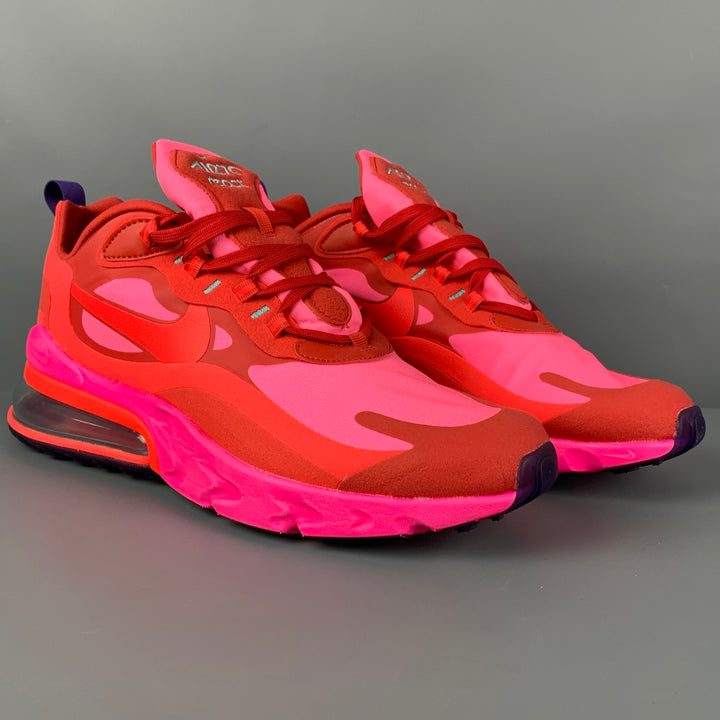 NIKE AIR 70 REACT Talla 12 Zapatillas de deporte con cordones de nailon rosa