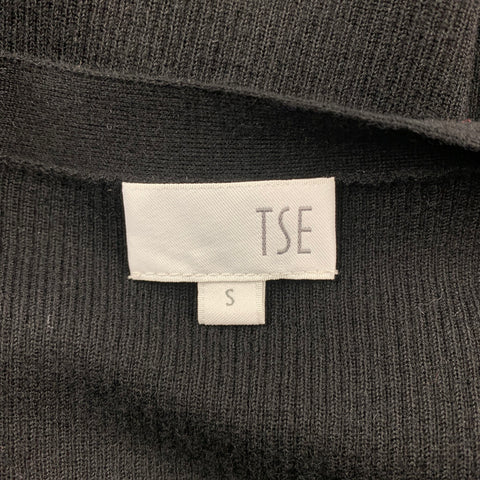 TSE Size S Black Knitted Ribbed Cashmere / Silk Tank Top