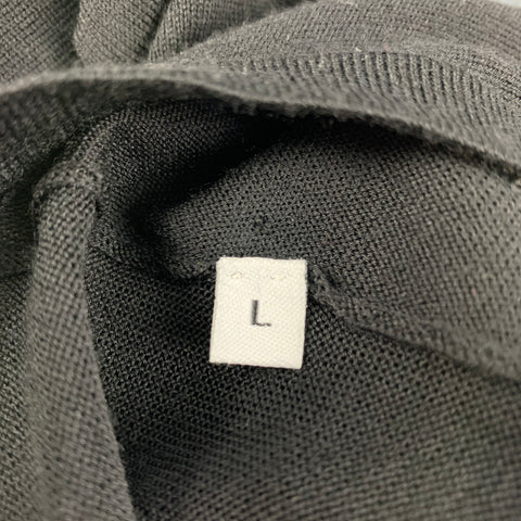 GIVENCHY Size L Black Wool Crew-Neck Pullover