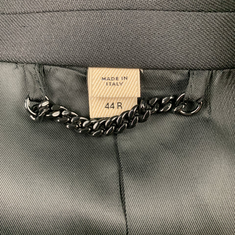 BURBERRY LONDON Size 34 Regular Black Wool / Mohair Tuxedo Suit