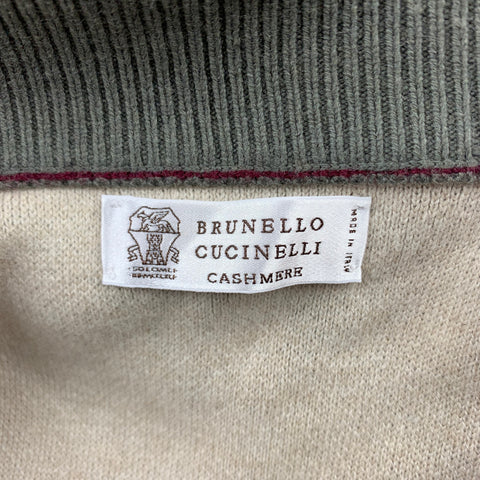 BRUNELLO CUCINELLI  Size 38 Moss Green Wool Blend Jacket