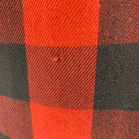 RRL by RALPH LAUREN Size L Red Black Buffalo Plaid Cotton Long Sleeve Shirt