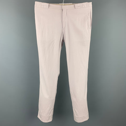 MIU MIU Size 33 Lavender Textured Cotton Dress Pants