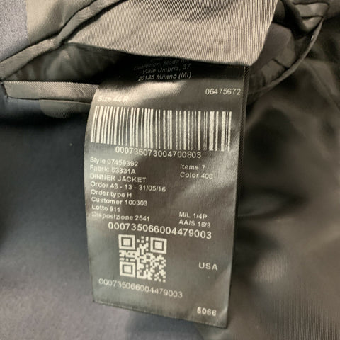 CALVIN KLEIN COLLECTION Taille 34 Smoking à revers en laine unie noire