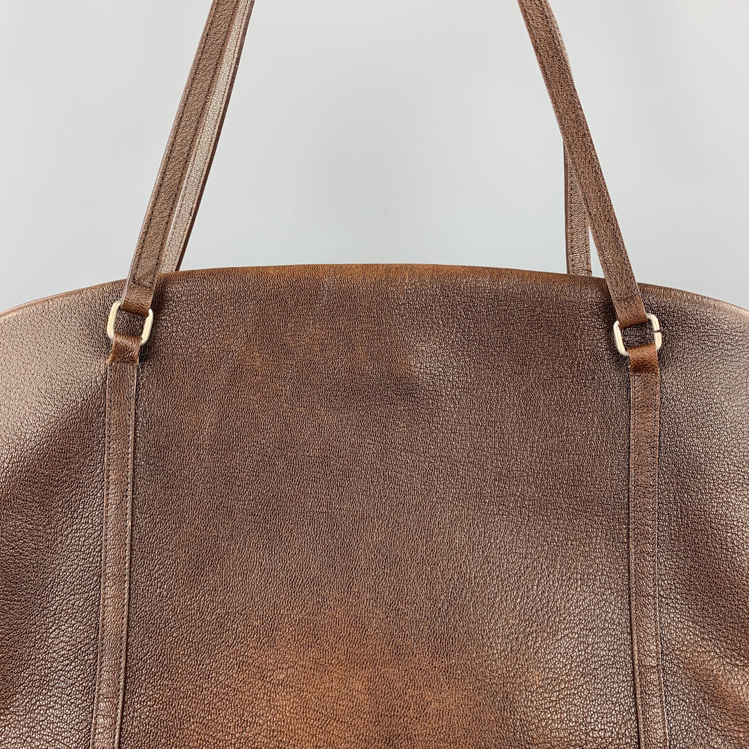 Vintage TARDINI Brown Leather Shoulder Handbag