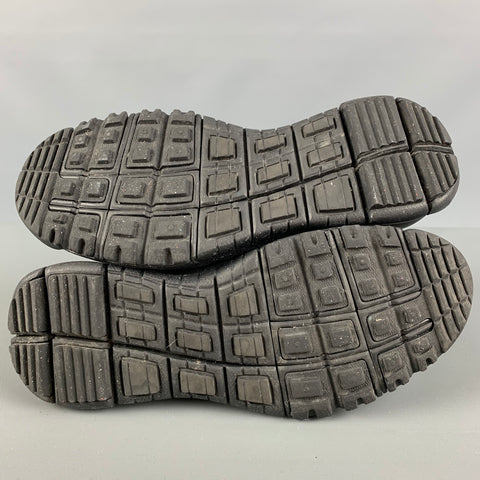 Zapatillas altas NIKE talla 9,5 de acrílico negro y gris