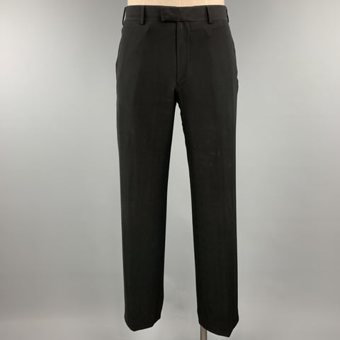 EMPORIO ARMANI 38 Costume Régulier Noir Uni Polyester 32 x 31