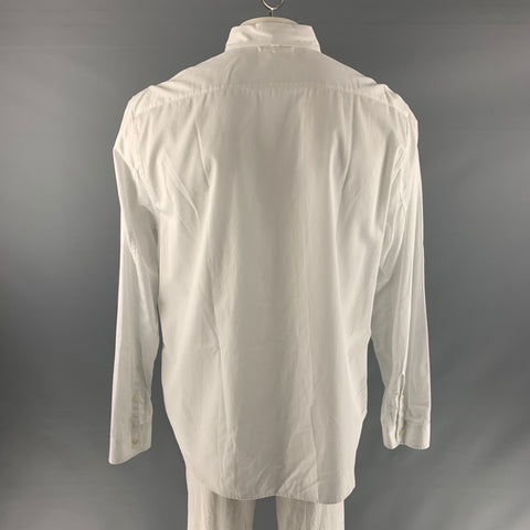 ALEX MILL Size XXL White Solid Cotton Button Down Long Sleeve Shirt