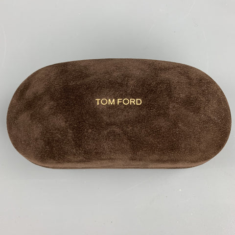 TOM FORD Tortoiseshell Brown Metal & Acetate Wayfarer Sunglasses
