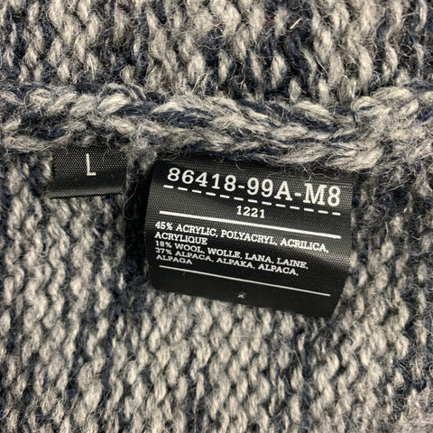 CLOSED Size L Grey Charcoal Knit Acrylic Blend Cardigan