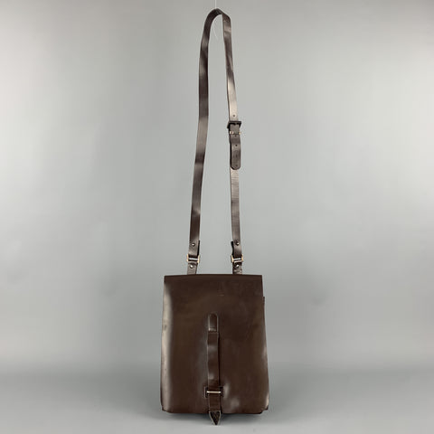 IT TIERRE Dark Brown Vinyl Crossbody Bag