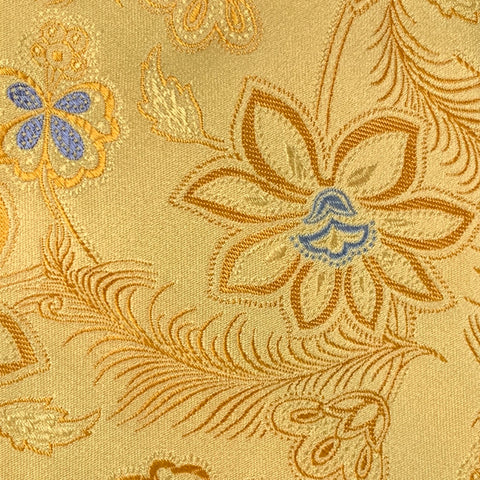 TED BAKER Yellow & Blue Floral Silk Tie