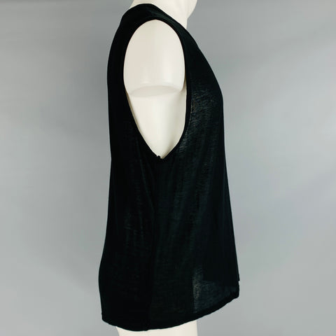 ALEXANDER WANG Taille M T-shirt sans manches en jersey noir