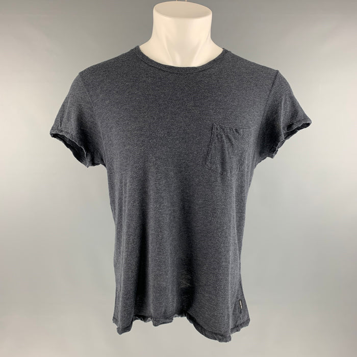 TOM FORD Size M Grey Heather Short Sleeve T-shirt