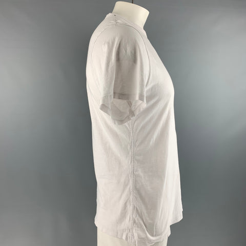 RAG & BONE Size L White Cotton Short Sleeve T-shirt